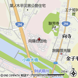 福島県白河市薄葉周辺の地図