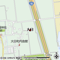 新潟県上越市大日周辺の地図