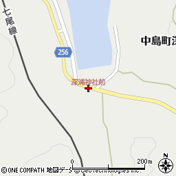 深浦神社前周辺の地図