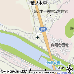福島県白河市葉ノ木平173周辺の地図