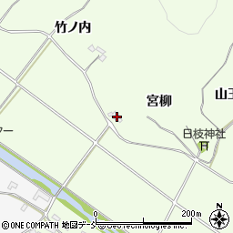 福島県白河市本沼宮柳周辺の地図