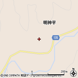 福島県いわき市三和町下永井明神平周辺の地図