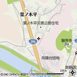 福島県白河市葉ノ木平18-7周辺の地図
