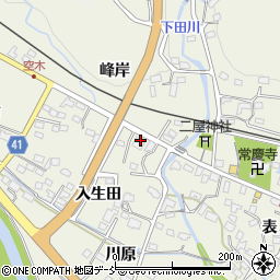 福島県いわき市小川町上小川峰岸周辺の地図