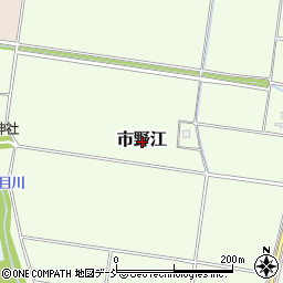 新潟県上越市市野江周辺の地図