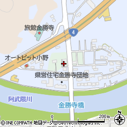 福島県白河市金勝寺東周辺の地図