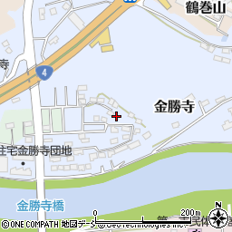 福島県白河市金勝寺周辺の地図