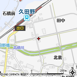 福島県白河市久田野田中25周辺の地図