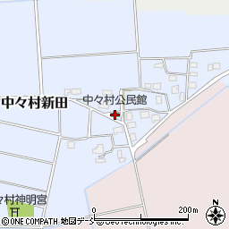 中々村公民館周辺の地図