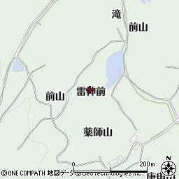 福島県西白河郡泉崎村北平山雷神前周辺の地図