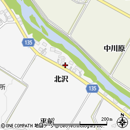 福島県いわき市小川町塩田北沢周辺の地図