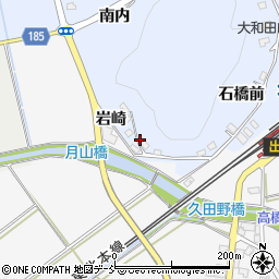 福島県白河市大和田月山周辺の地図