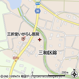 新潟県上越市三和区錦周辺の地図