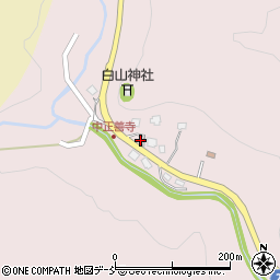 新潟県上越市中正善寺周辺の地図