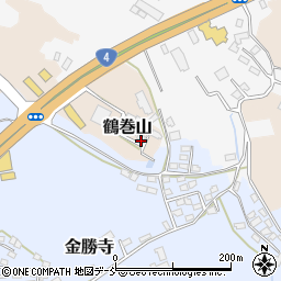 福島県白河市鶴巻山周辺の地図