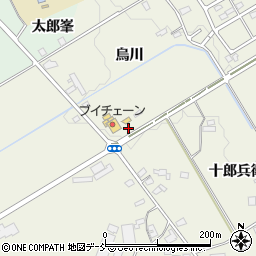 福島県西白河郡泉崎村関和久烏川周辺の地図