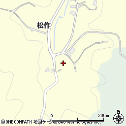 福島県石川郡石川町双里松作周辺の地図