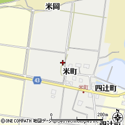 新潟県上越市米町周辺の地図