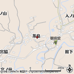 福島県いわき市小川町柴原茶畠周辺の地図