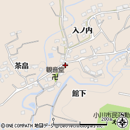 福島県いわき市小川町柴原館下周辺の地図