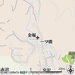 福島県いわき市小川町柴原金堀周辺の地図
