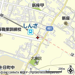 新潟県十日町市新座甲332周辺の地図