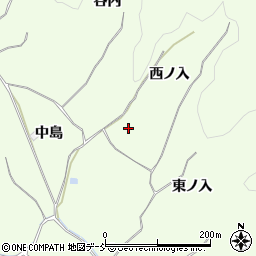 福島県白河市本沼西ノ入周辺の地図