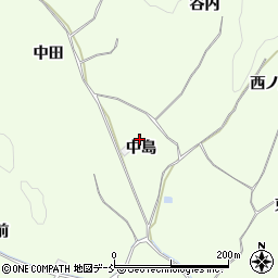 福島県白河市本沼中島周辺の地図