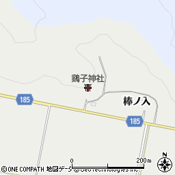 鷄子神社周辺の地図