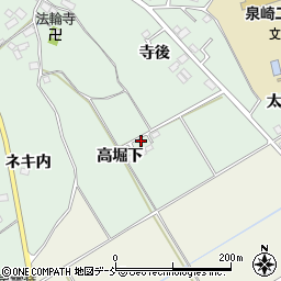 福島県泉崎村（西白河郡）北平山（高堀下）周辺の地図