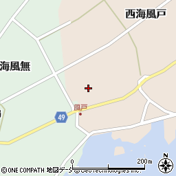 石川県羽咋郡志賀町西海風戸ハ205周辺の地図