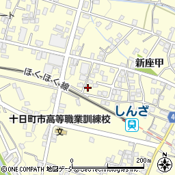 新潟県十日町市新座甲377周辺の地図