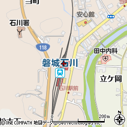 磐城石川駅周辺の地図