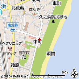福島県いわき市久之浜町久之浜中町周辺の地図