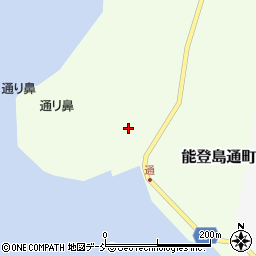 石川県七尾市能登島通町チ周辺の地図