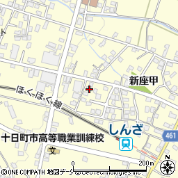 新潟県十日町市新座甲375周辺の地図
