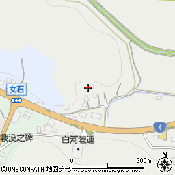 福島県白河市萱根（田中山）周辺の地図