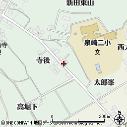 福島県泉崎村（西白河郡）北平山（寺後）周辺の地図