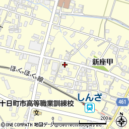 新潟県十日町市新座甲374周辺の地図