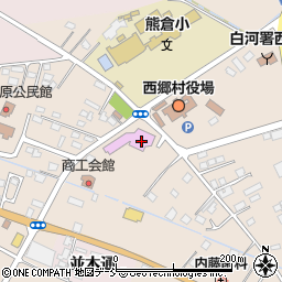 西郷村役場　学校教育課周辺の地図