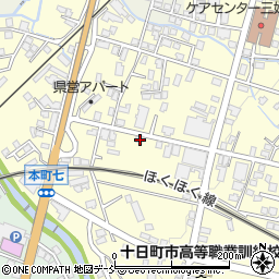 新潟県十日町市新座甲396周辺の地図