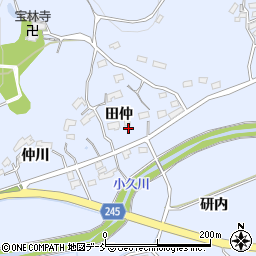 福島県いわき市大久町小久田仲周辺の地図