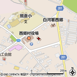 西郷村役場　会計室周辺の地図