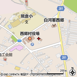 西郷村役場　福祉課周辺の地図