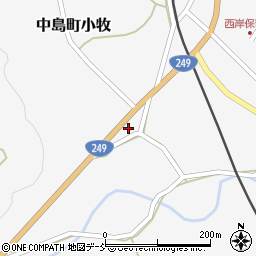 石川県七尾市中島町小牧ナ周辺の地図