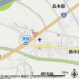 福島県白河市萱根根田周辺の地図