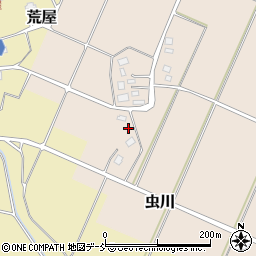虫川公民館周辺の地図