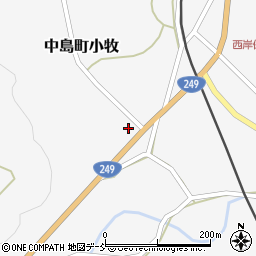 石川県七尾市中島町小牧甲周辺の地図