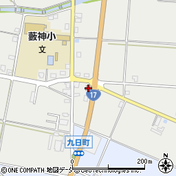 薮神郵便局周辺の地図