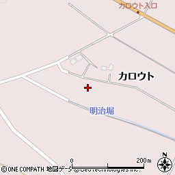 福島県西郷村（西白河郡）真船（カロウト）周辺の地図